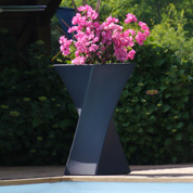 Pot Design - 55x55 x H100cm - Anthracite